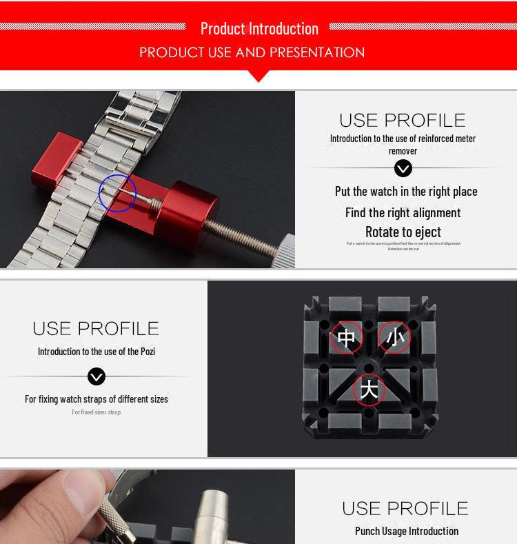 Kit de réparation de montres 16 pièces