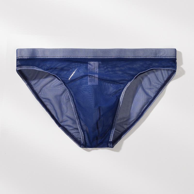 

Мужские ультратонкие прозрачные сетчатые трусы-слипы Youye - Дышащее, сексуальное, модное летнее нижнее белье. XL королевский синий