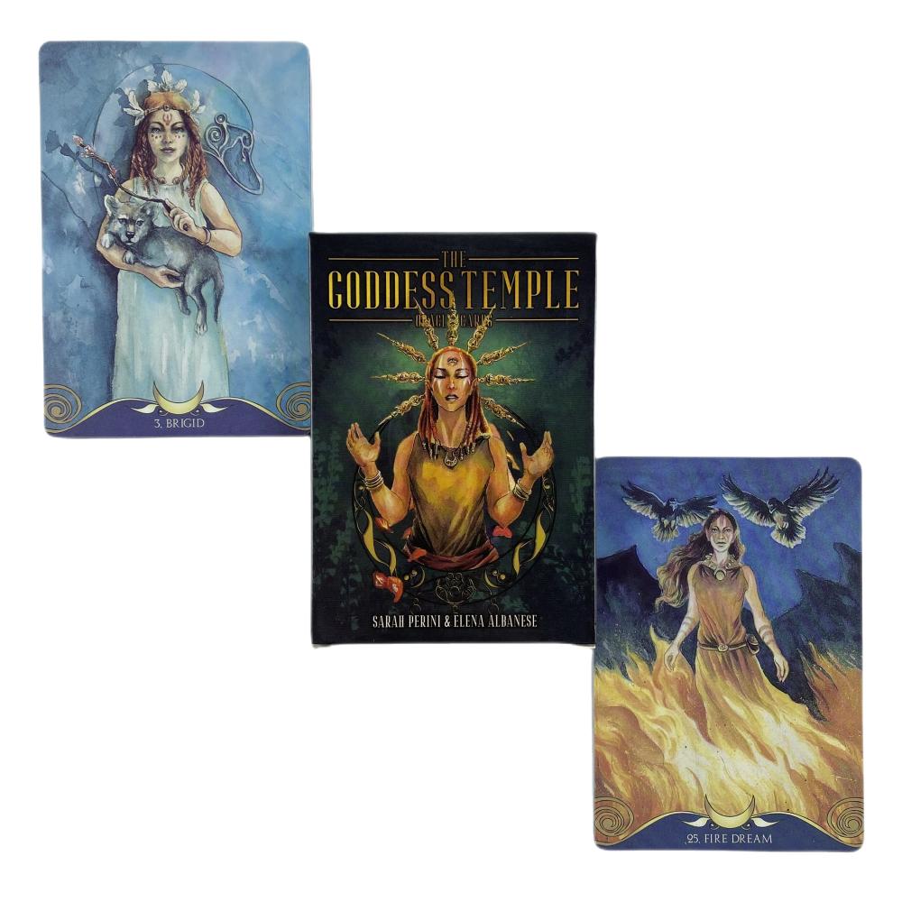 The Goddess Temple Oracle Cards Divination Deck English Versions Edition Tarot Board Playing Table Games