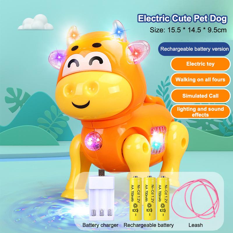 New Pink Color Electric Walking Pig Toy With Light Musical Kids Funny Electronics Toy Children Birthday Gift Toys