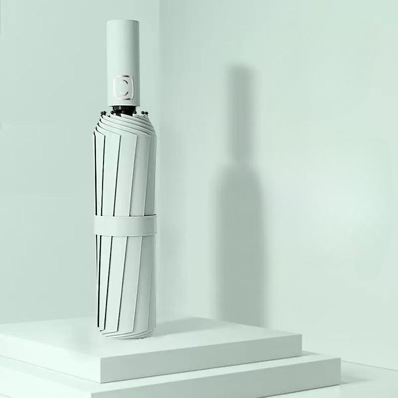 High aesthetic value automatic folding umbrella with sunscreen coating effectively protects against rain and weather, dual-use