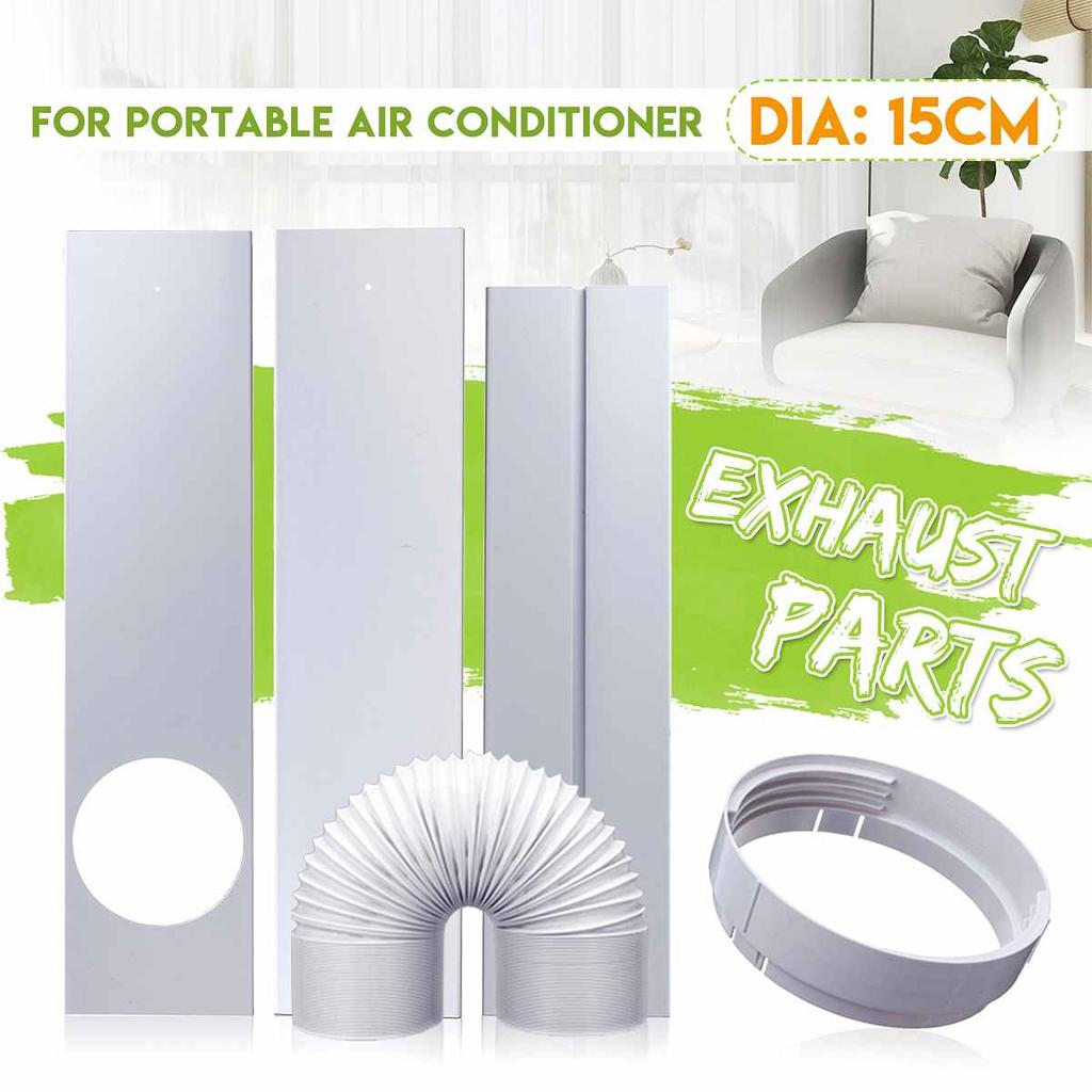 Portable Air Conditioner Window Seal Air Vent Exhaust Slide Plate Dia 15cm Window Adaptor Pipe Hose Air Conditioner Accessories