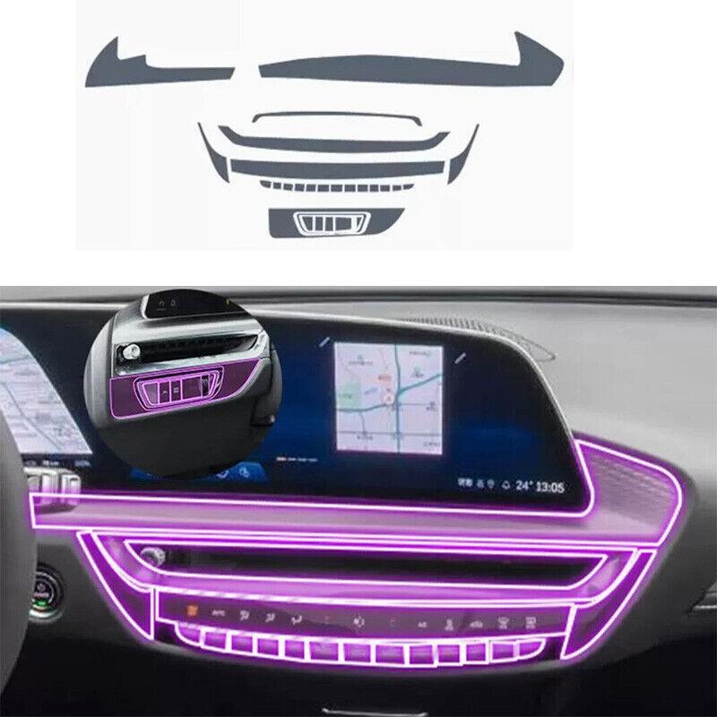 Central Console Trim Transparent TPU For Cadillac LYRIQ 2023-up Dashboard Panel