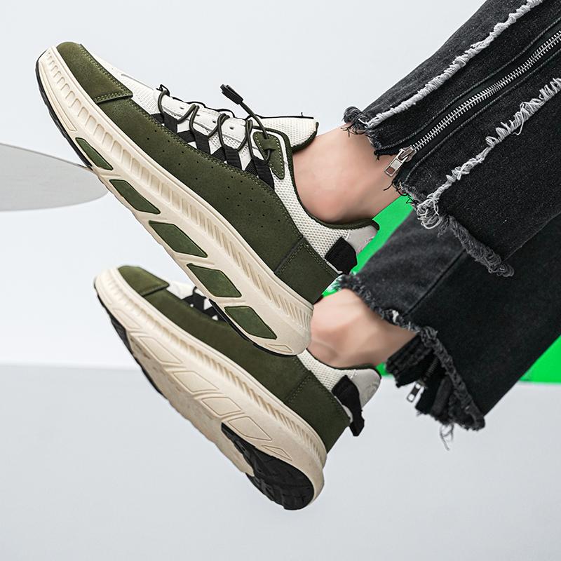 New Men's Board Shoes Skate Shoes Casual Shoes Versatile Running Shoes Cushioned Travel Non Slip Lightweight Outdoor