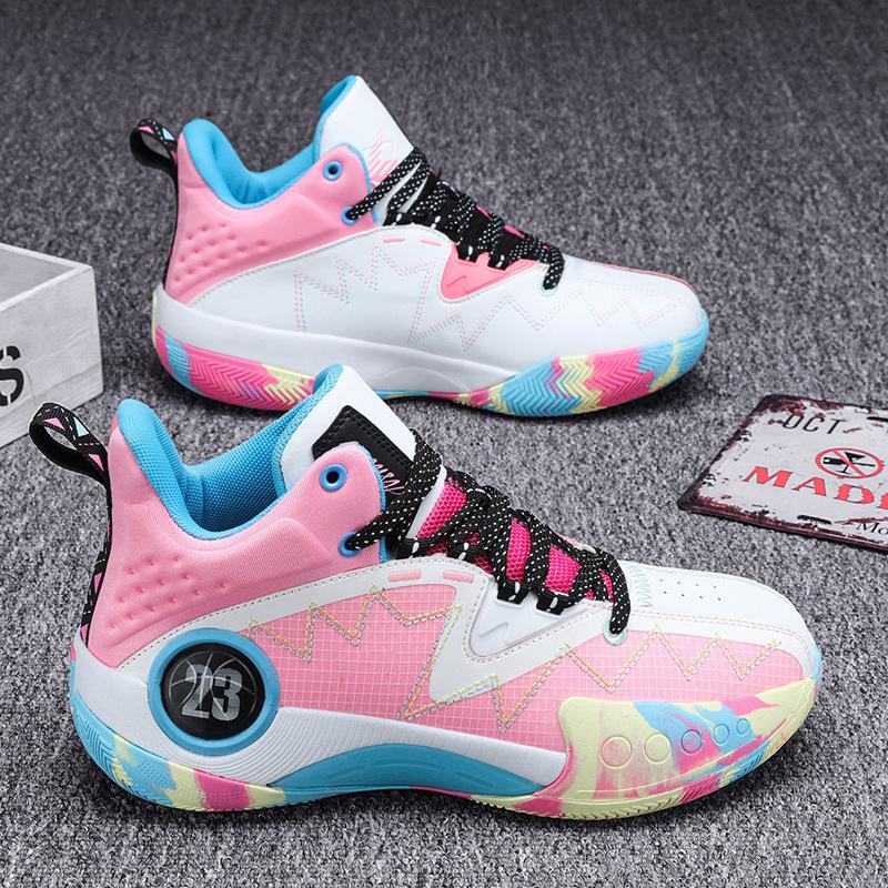 

New basketball shoes, male and adolescent students actually fight cement sports, running shoes, friction sound MD rubber 36