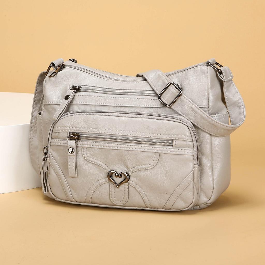 Women's Soft Leather Backpack - Large Capacity, Fashionable, Single Shoulder Crossbody Bag Casually