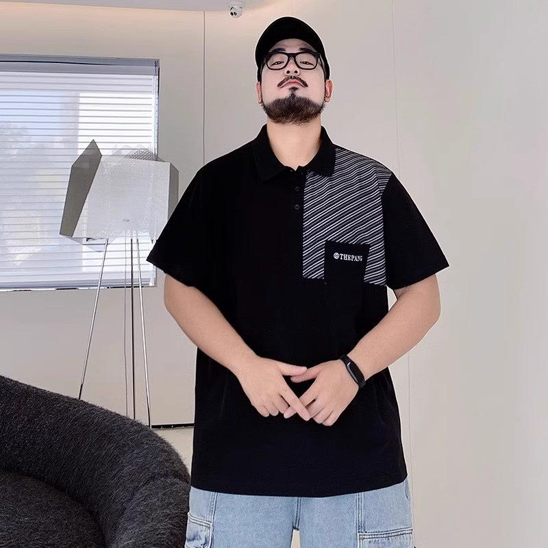 Soft, High Quality, Fashionable, Breathable and Moisture-wicking Men's Loose-fitting Polo shirts--Wrinkle-resistant Casual Sports Short-sleeve Collars