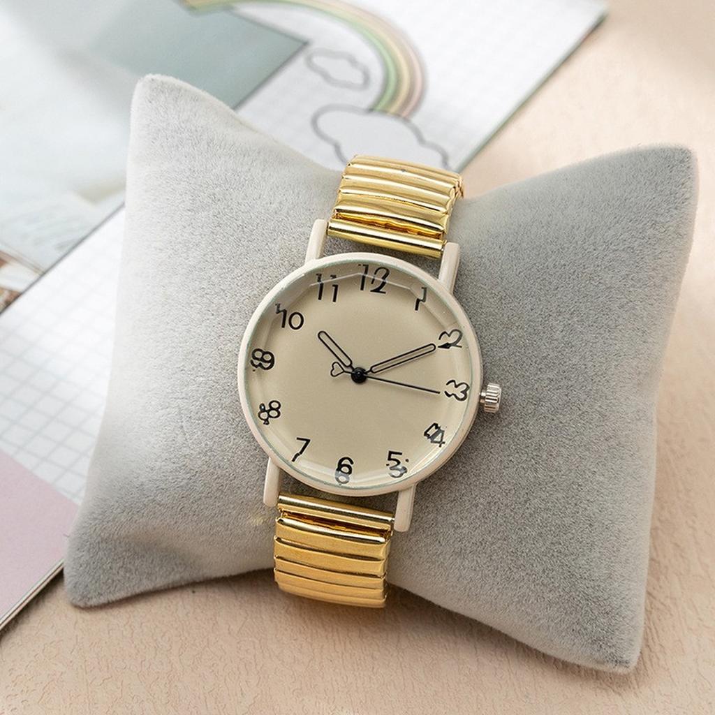 Elastic Strap Women's Watch Fashion Casual Quartz Student Digital Dial Versatile Wristwatch Dropshipping Reloj Mujer