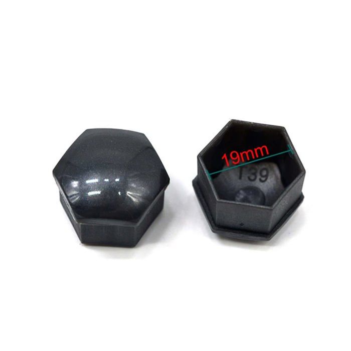 Cache Ecrou 19 mm,20 Pièces 19mm Boulon Ecrou Couvre,Capuchons Protection Hexagonal pour écrous De Roue,noir