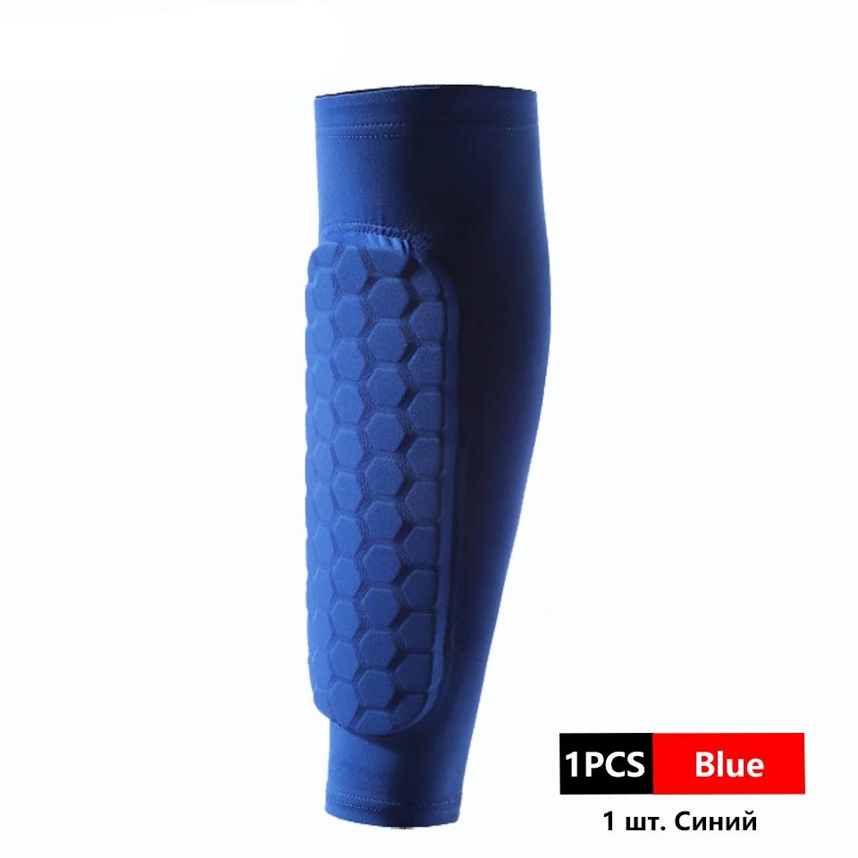 

Loogdeel 1Pcs Football Shin Guards Soccer Honeycomb Anti-Collision Compression Legwarmers Sports Legging Leg Calf Sleeves Unisex M