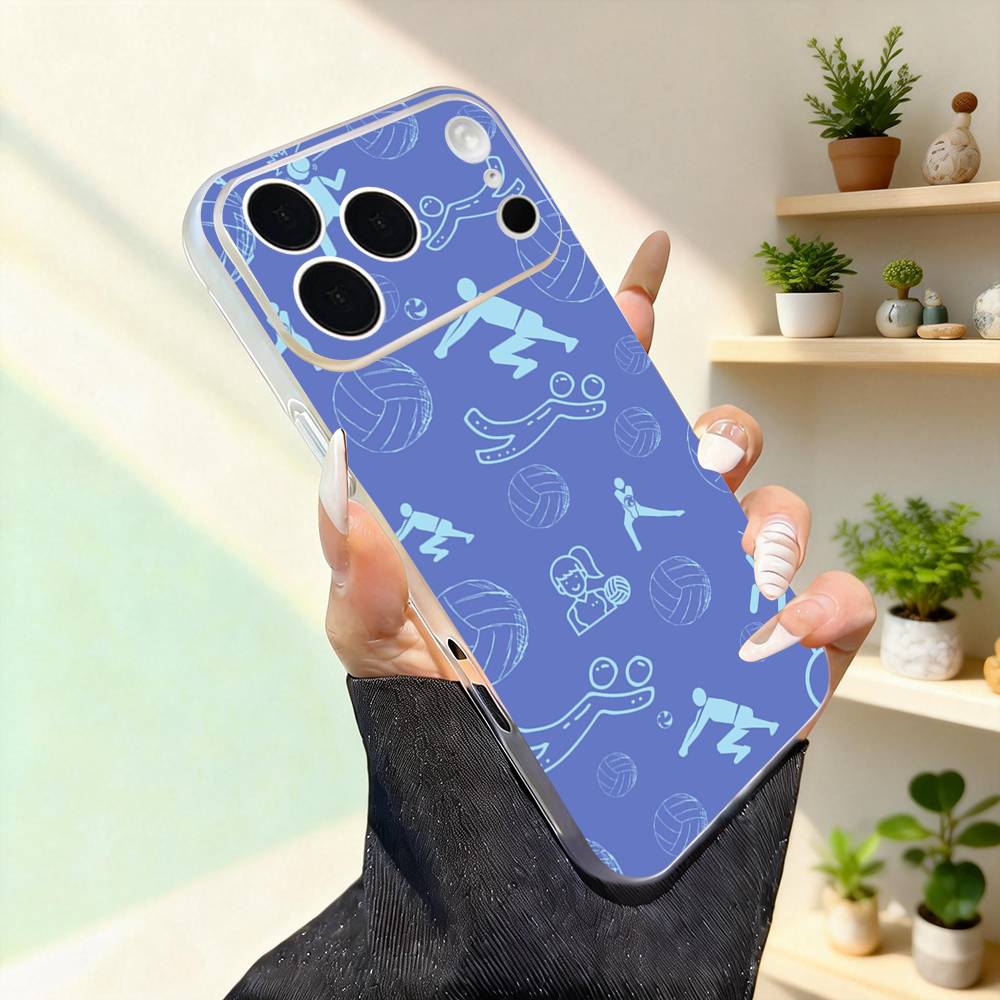 Volleyball Painted Cute For iPhone 11,12,13,14,15,16,17,Pro,Max,Plus,Mini,SE4,E Phone Case With Magsafe Wireless iPhone13