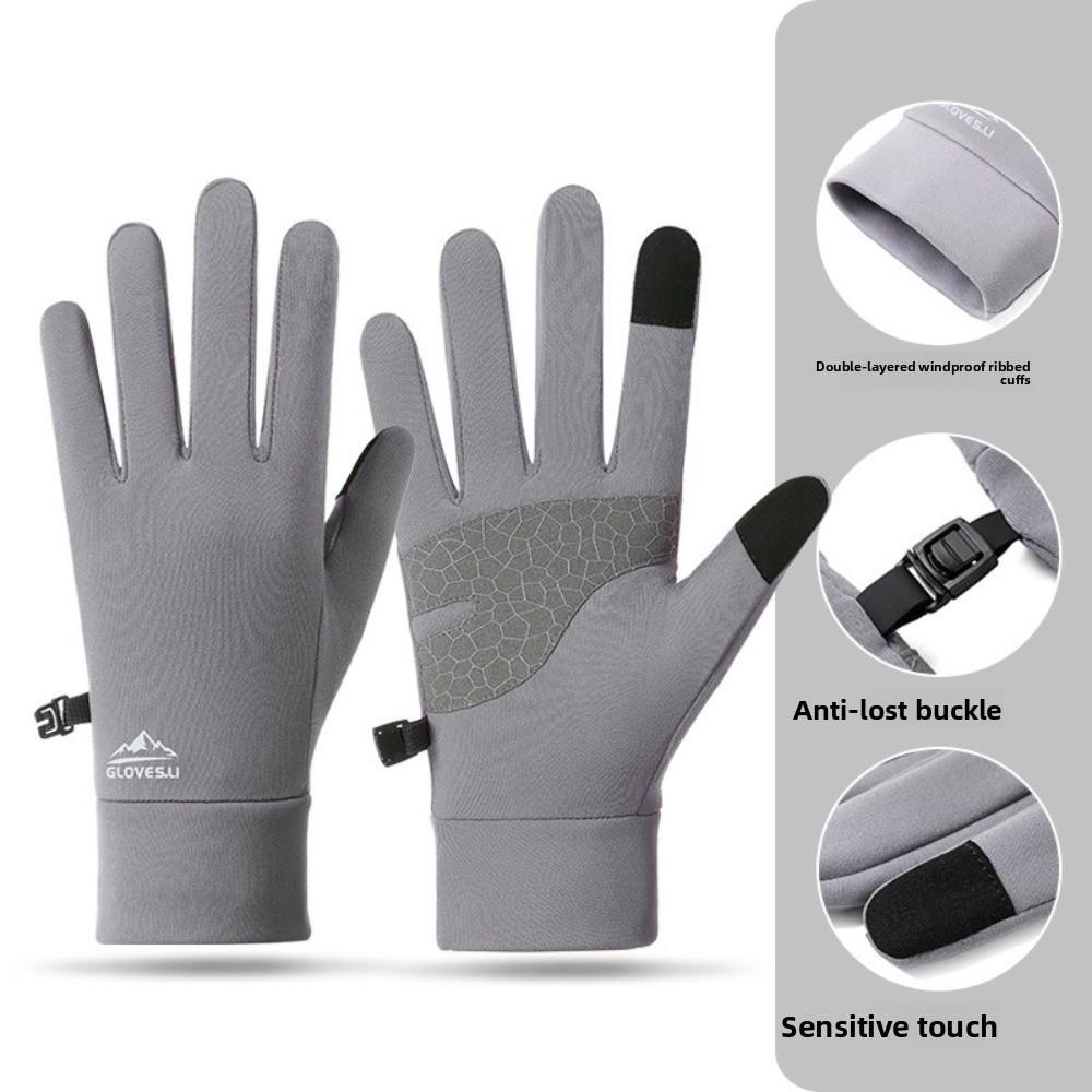 Thermal Fleece Thick Cycling Gloves  Warm Outdoor Gloves Winter Cycling Gloves  Sports