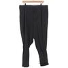 Yohji Yamamoto POUR HOMME Wool gabardine pants with lace-up front hem, black, size 2, HC-P39-100, 19AW Bottoms 2 blackUsed