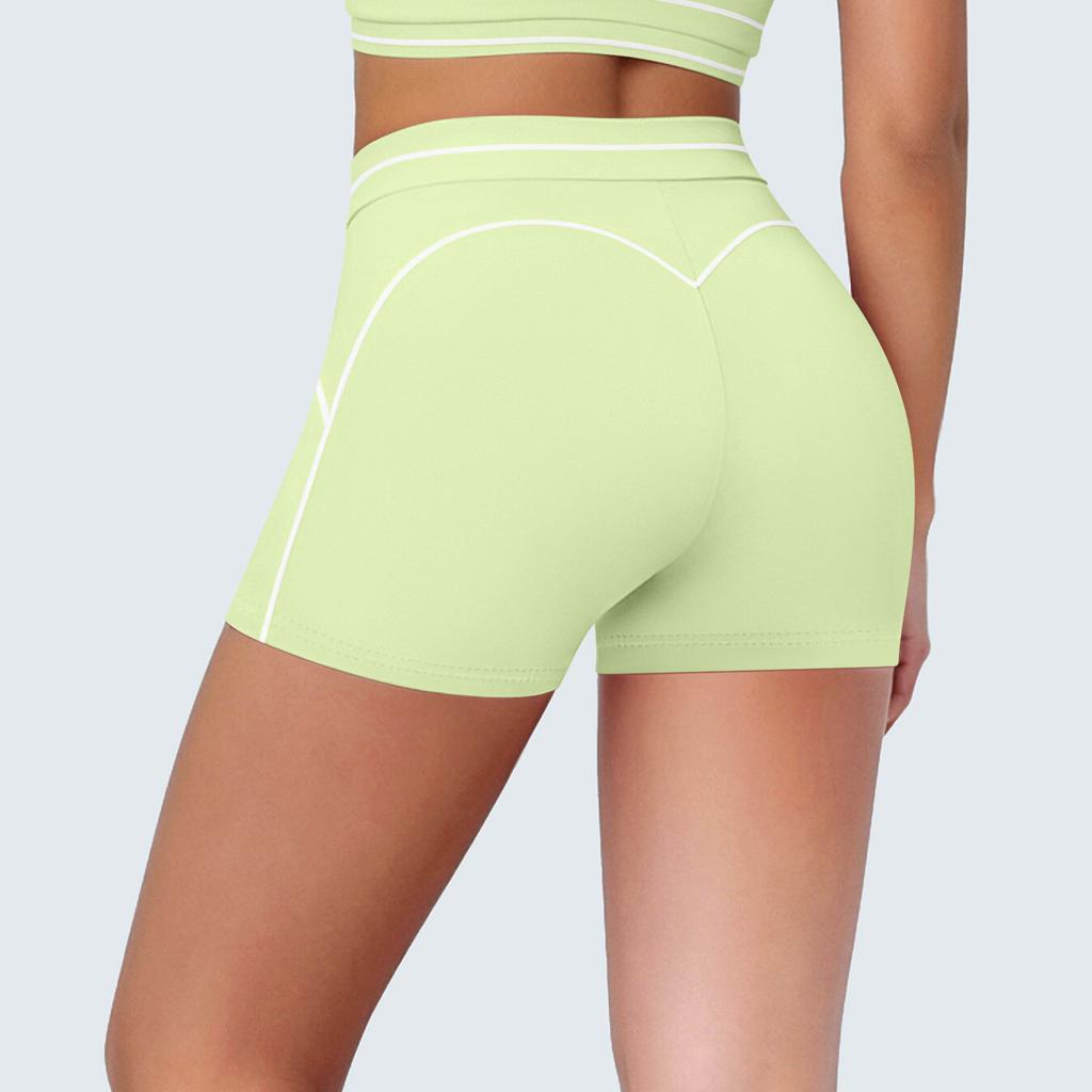 New contrasting color tight high elastic breathable yoga suit six-piece sports running fitness yoga suit women