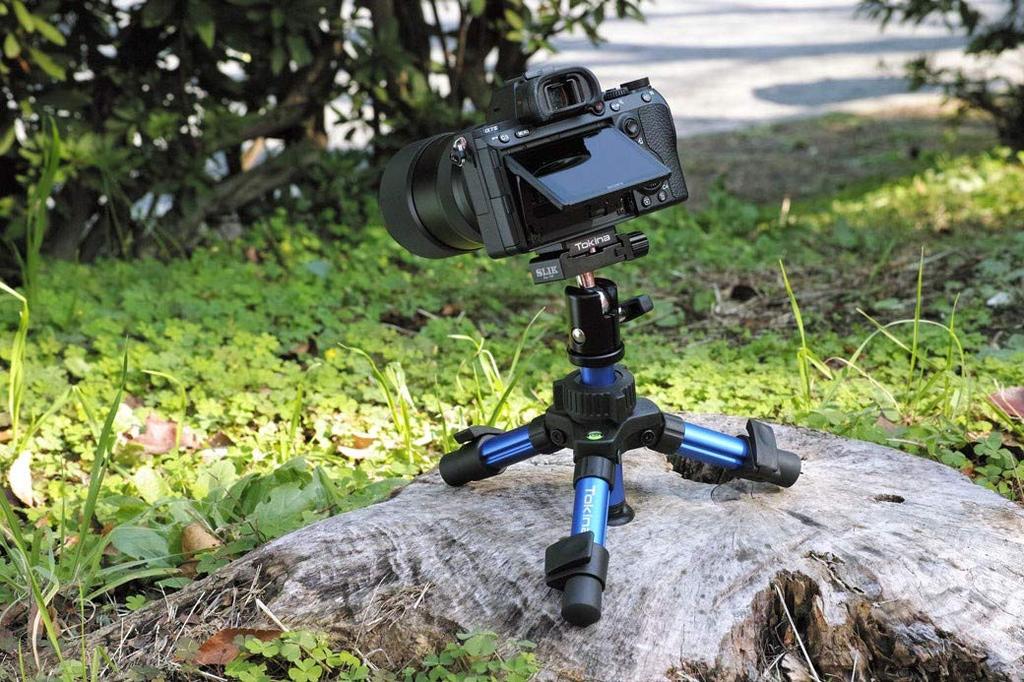 TOKINA Mini-Stativ Mini-Stativ Standard Kompatibel mit Riemen 015322 Blau TA-006 Arca-Swiss