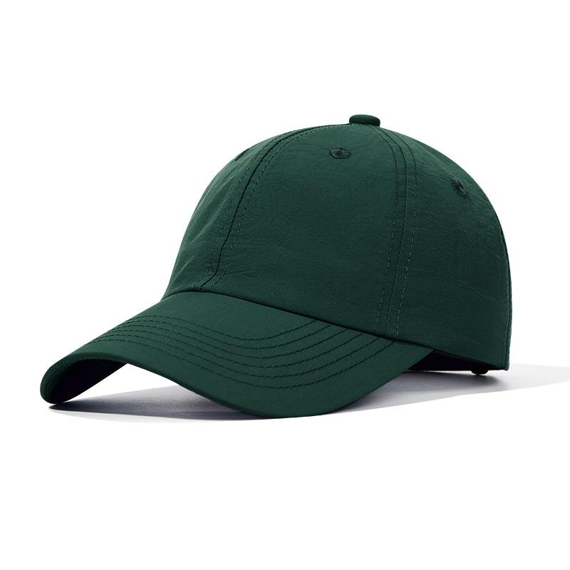 High-grade nylon baseball cap can be printed with embroidered light plate solid color cap hat