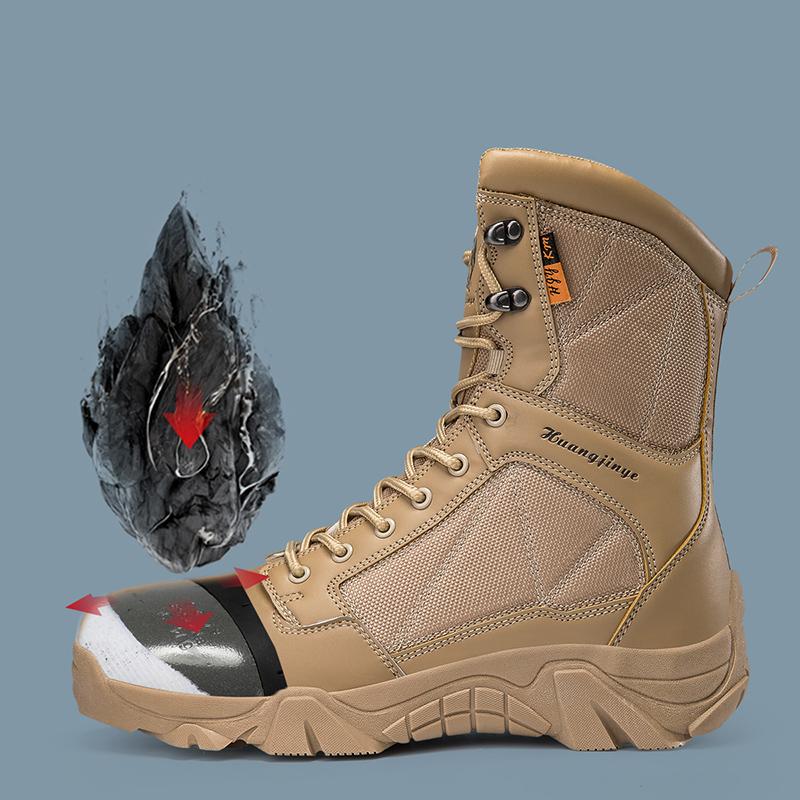 TUINANLE Pánské pracovní boty Podzimní outdoorové turistické boty Šněrovací horolezecké boty Prodyšné lovecké tréninkové boty Vysoké