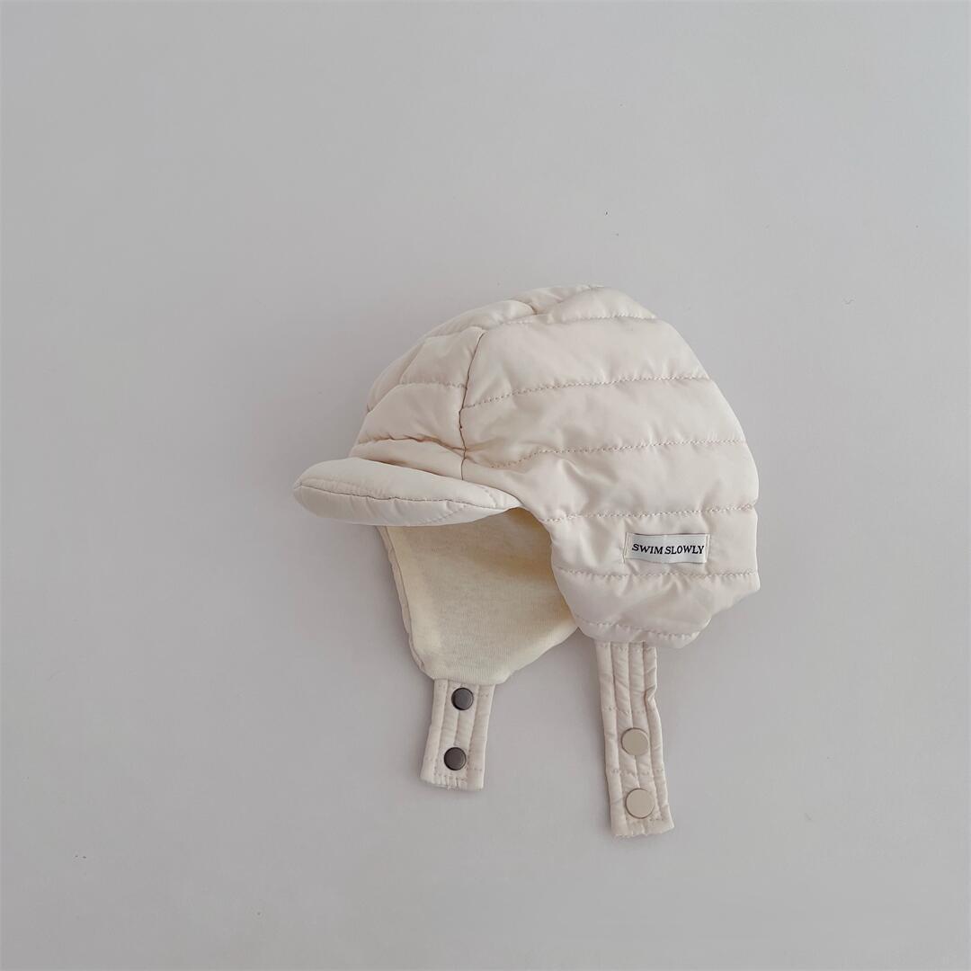 

Корейская детская шапка для мальчиков и девочек, зимняя детская утолщенная ветрозащитная защита для ушей, детские теплые шапки, осенняя кепка Lei Feng с хлопковой подкладкой 50-52cm