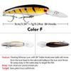 PRO BEROS 9cm/7.28g Minnow Hard Plastic Bionic Fishing Lure - Model DXM006