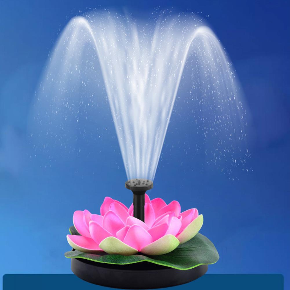 Floating Lotus Light Solar Powered Lotus Lamp With 6 Floating Light Waterproof Colors Lotus RGB Z7L7
