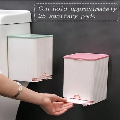 Wandmontierte Aufbewahrungsbox Grün/Rosa Badezimmer-Organizer Neue Aufbewahrungsbox für Damenbinden Badezimmer