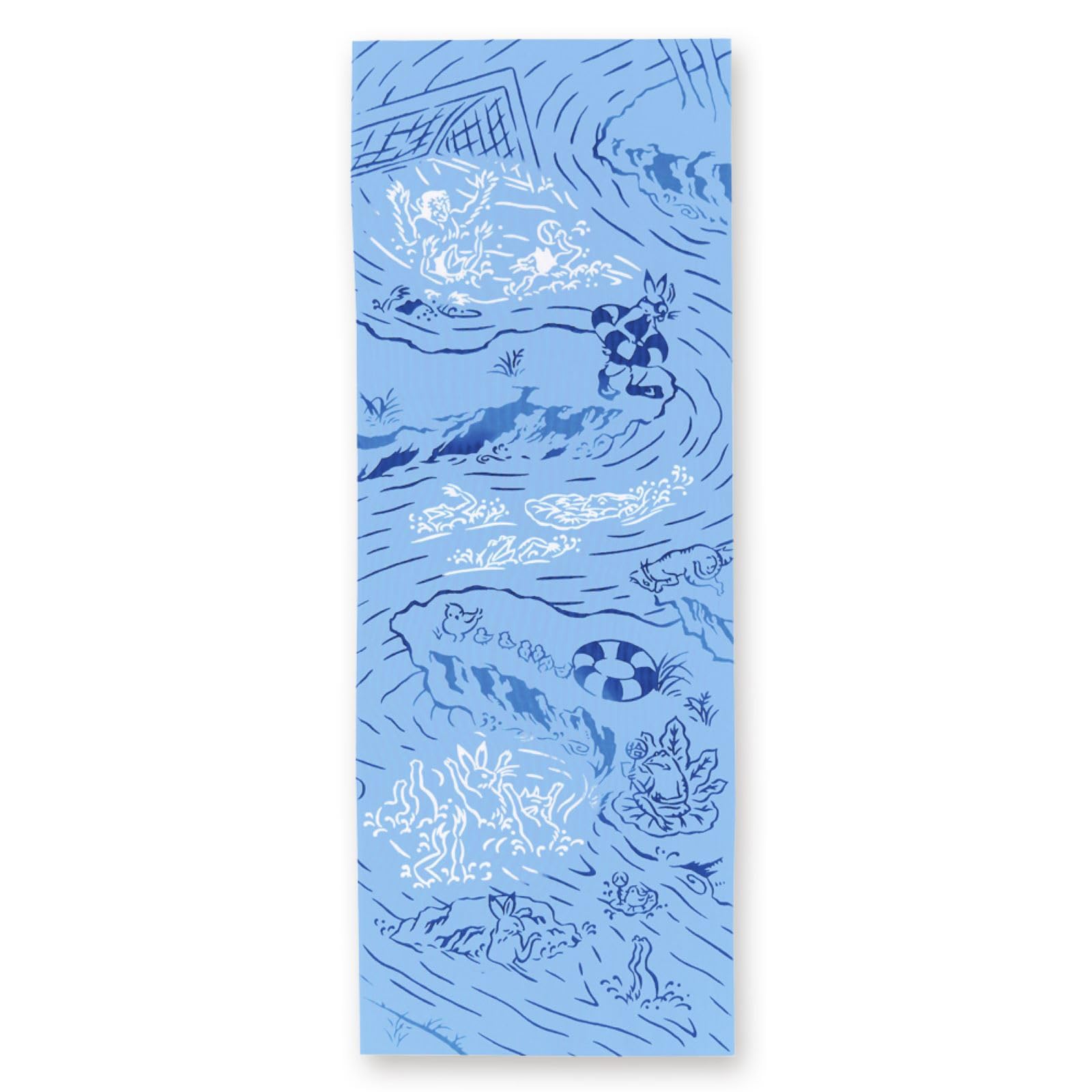 

Miyamoto Towel Kenema Tenugui Hand Choju Jinbutsu Giga Jinbutsu Made in 33 x 90 50259 Towel, (Choju Giga) Swimming 24, Japan, Blue, Approx. cm, синий