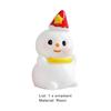 Practical Christmas Resin Figurine Stylish Cute Snowman Statue Holiday Decor
