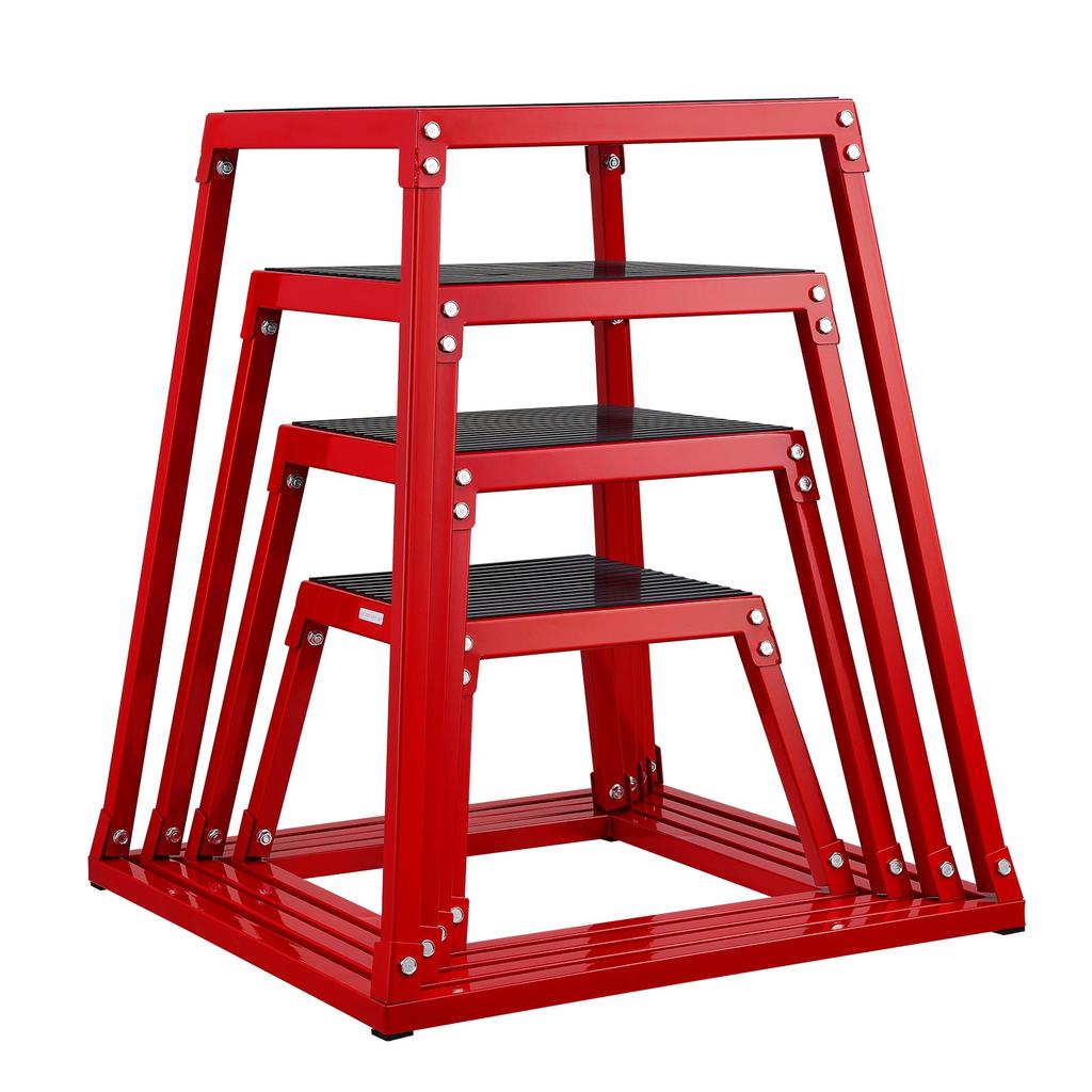 VEVOR Plyometric Jump Boxes, 12/18/24/30 Inch Plyo Box, Platform and Jumping Agility Box