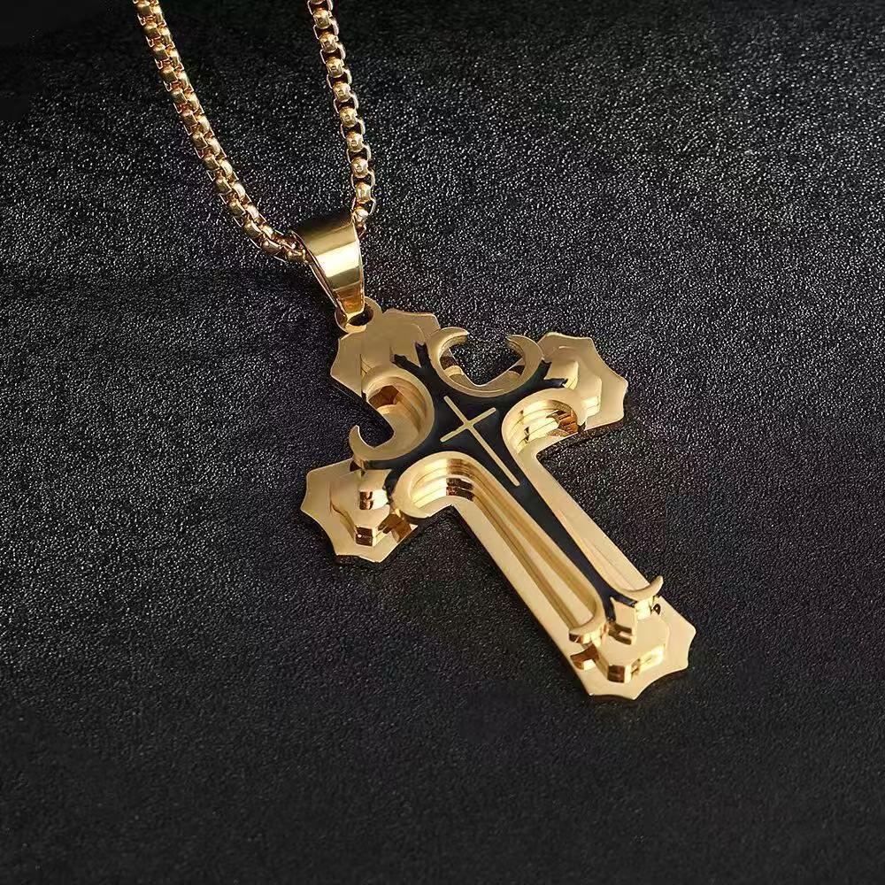 Abalorios de Cruz de Aleación y Accesorios para Llaveros para Joyería DIY