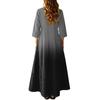 Women's Retro Ethnic Style Ribbon Embroidered Sleeveless Linen V-neck Maxi Dress