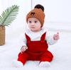 Gestrickte Baumwoll-Baby-Overalls mit offenem Schritt für 0-2 Jahre, Jungen & Mädchen, geeignet für Frühling/Herbst