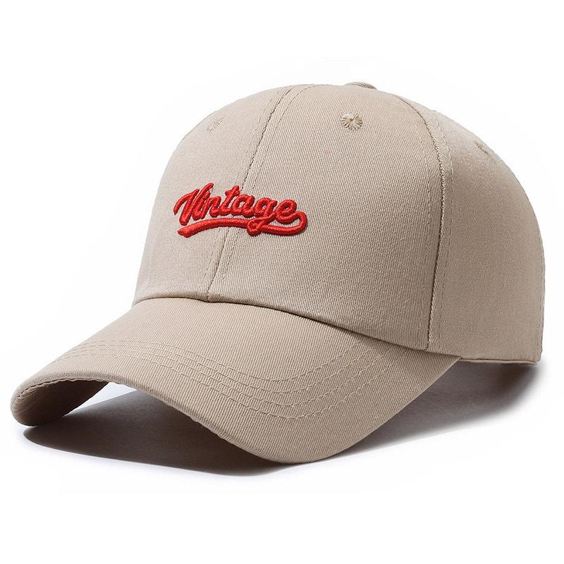 Vintage Embroidery Letter Baseball Cap Outdoor Breathable Peaked Caps Gifts