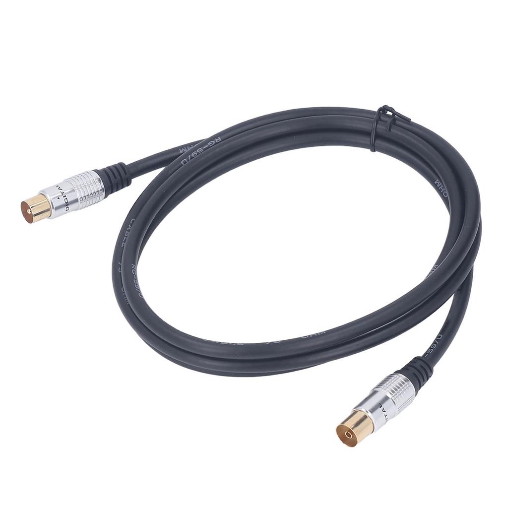 Coaxial Cable 5ft Triple Shielded 9.5mm Male to Female RG59U Coax TV Cable for Satellite Receivers