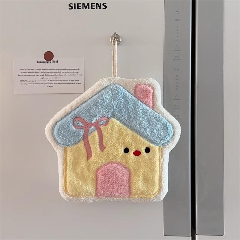 Cartoon Hand Towel Cute Kitchen Towels Bathroom Hand Towel Kitchen Cleanning Cloth Handkerchief Bath Serviettes Hand Cloths
