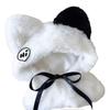 Fluffy Cat Poncho, White, for 10cm Plush Toy [Item]