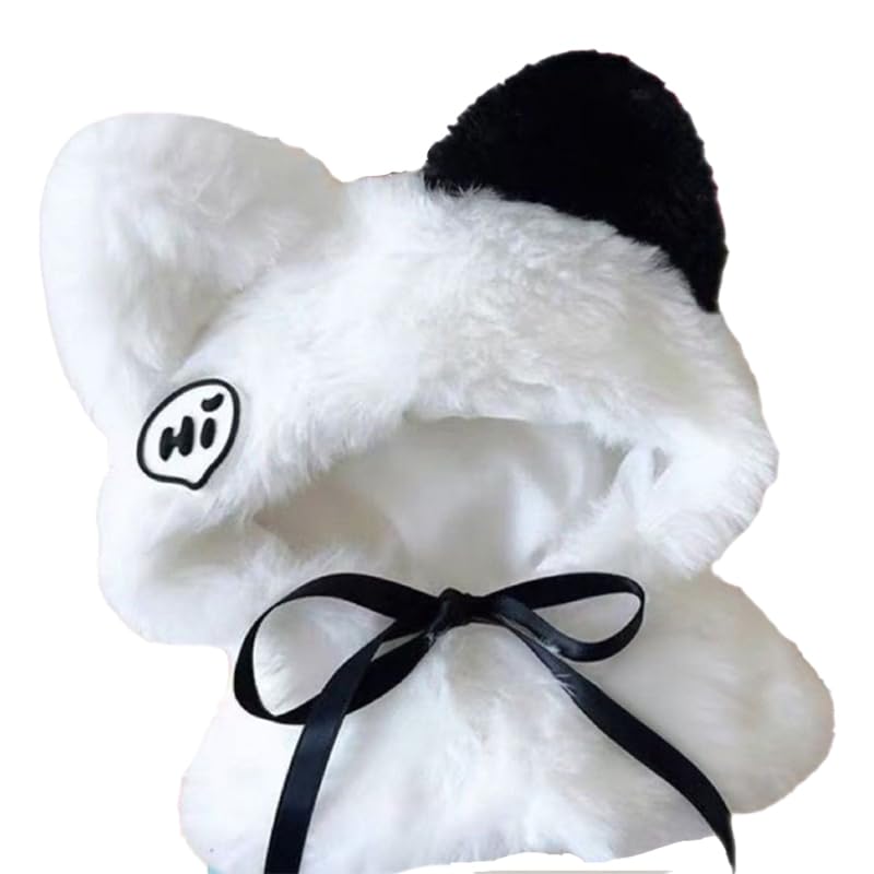 Fluffy Cat Poncho, White, for 10cm Plush Toy [Item]
