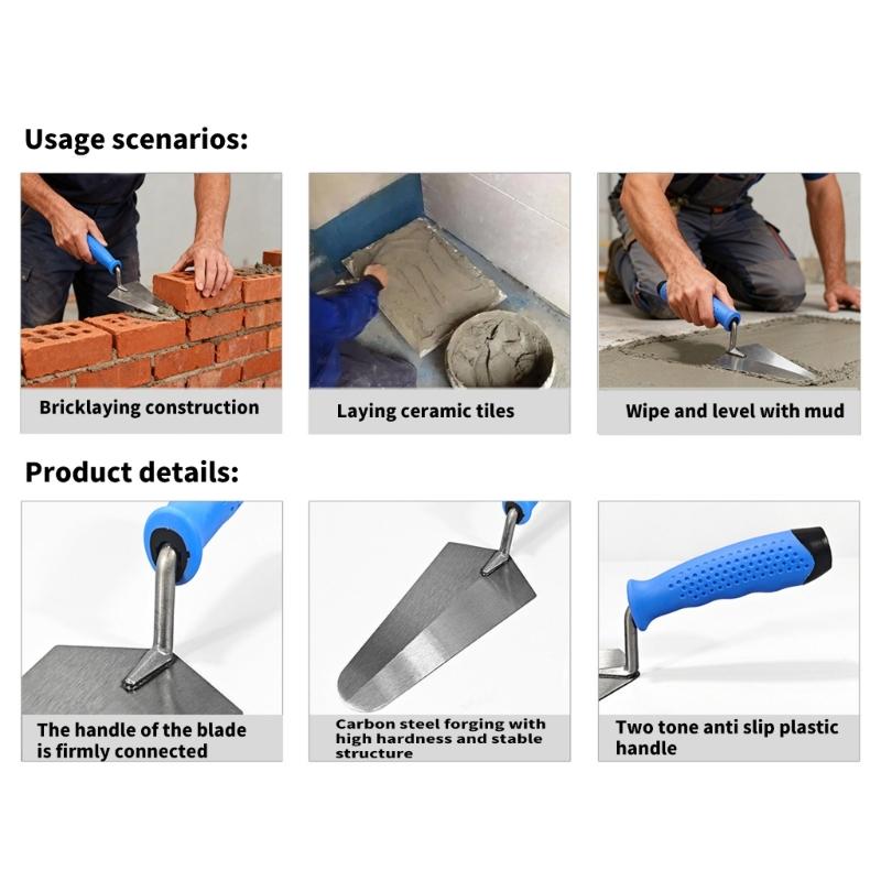 Multipurpose Carbon Steel Plastering Trowel for Professional Wall Scraping and Smoothing Flat Finishing Trowel