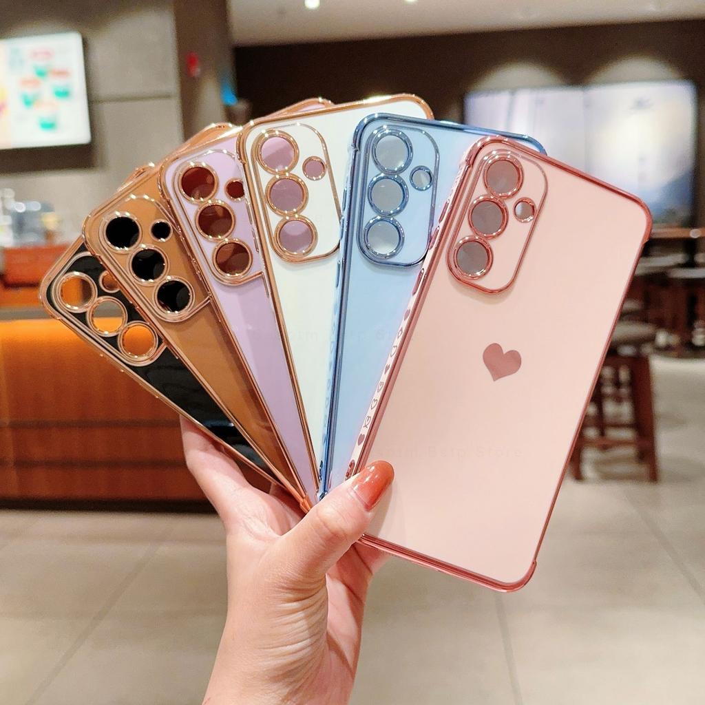 Cover per Telefono con Motivo a Cuore Laterale per Samsung Galaxy A55 A54 A53 A52 A52S 4G 5G A35 A25 A15 A34 A24 A14 A12 A13 4G 5G Custodia