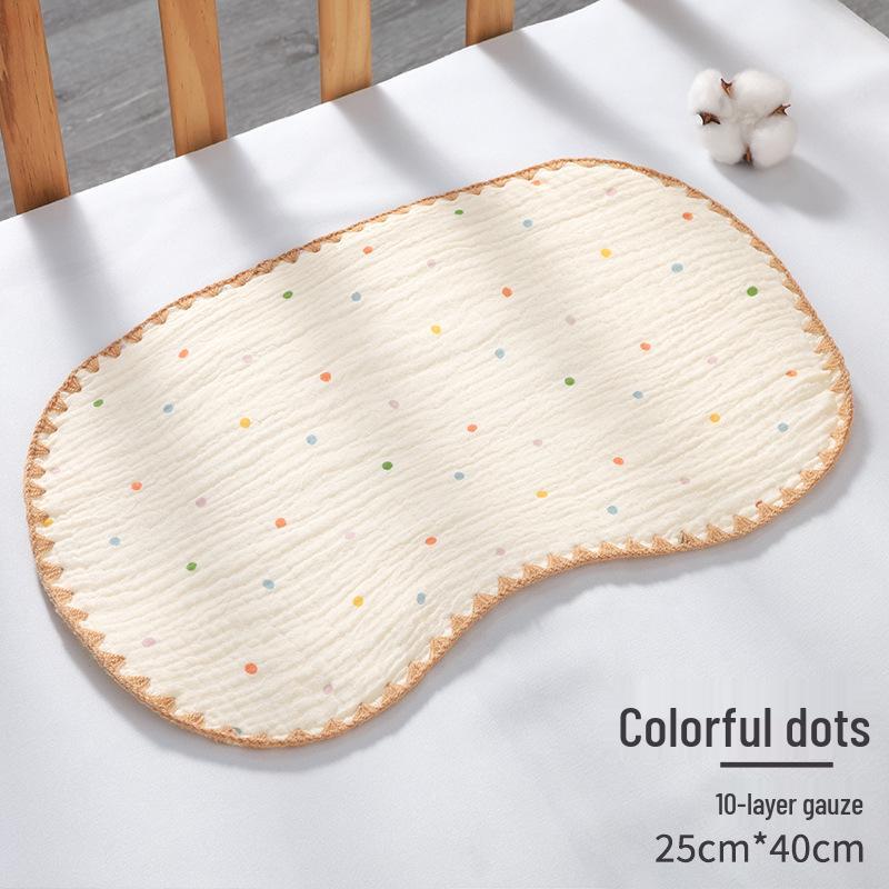 Baby Cloud Breathable Cotton Pillow - Infant Anti-Spit Design, 0-6 Months