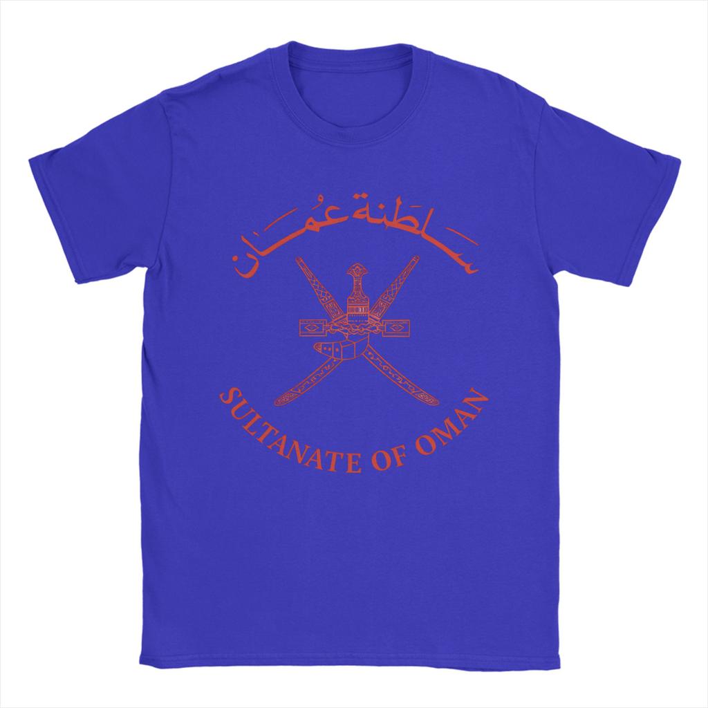 Oversized T Shirt Summer Oman Emblem Hippie T Shirts Pure Cotton Tshirt for Mens Awesome Custom DIY Short Sleeve Tees