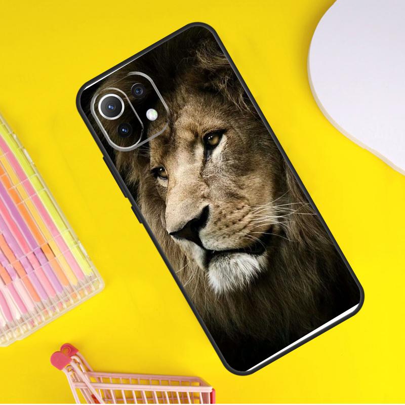 King Of The Jungle Lion Cover For Xiaomi 14 13 Ultra 11T 12T 13T 14T Pro POCO X7 Pro X3 X5 F3 F5 F6 M6 X6 Pro Case