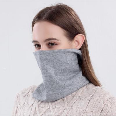 Autumn and Winter Warm Scarf Solid Color Thickened Neck Cover Outdoor Double-layer Cold-proof Cycling Mask Women