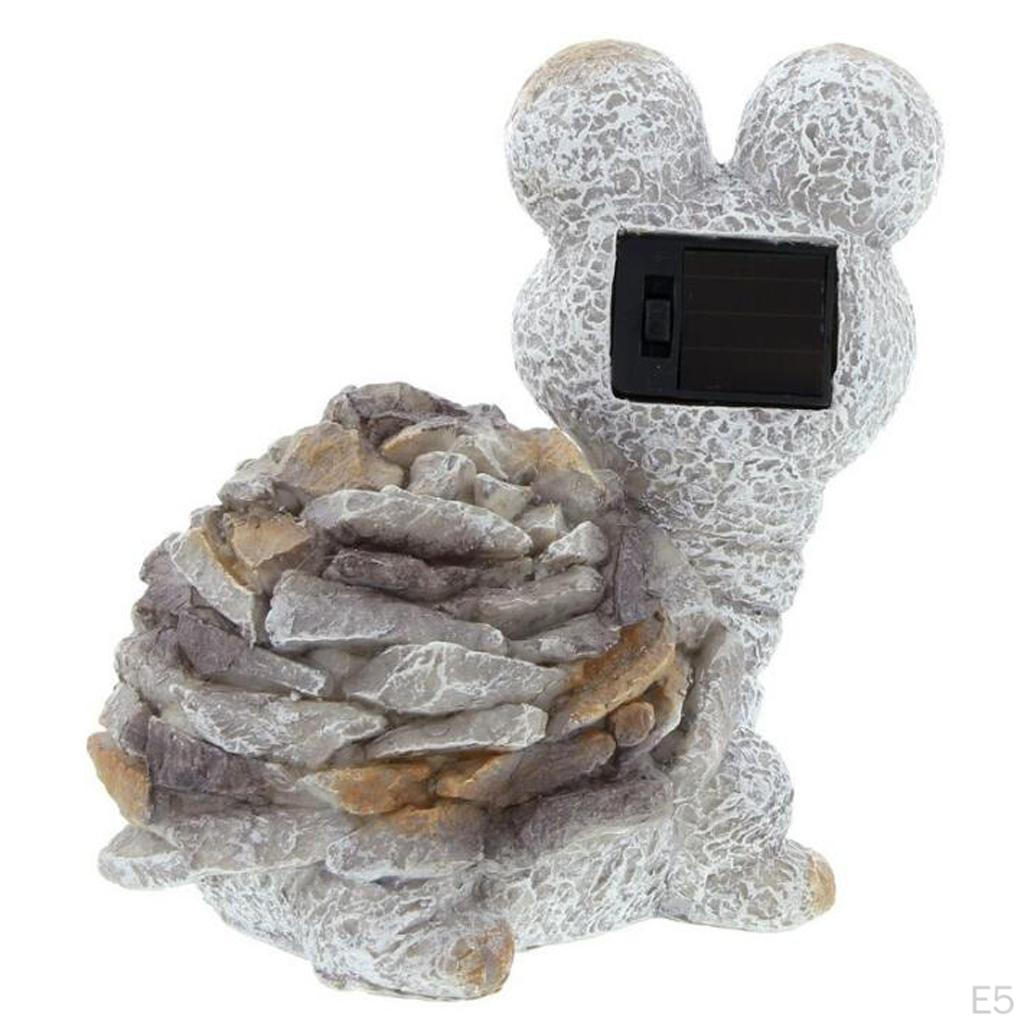 Animal Garden Statues, Solar Powered Lights for Outdoor Patio Yard Decorations - Owl / Turtle