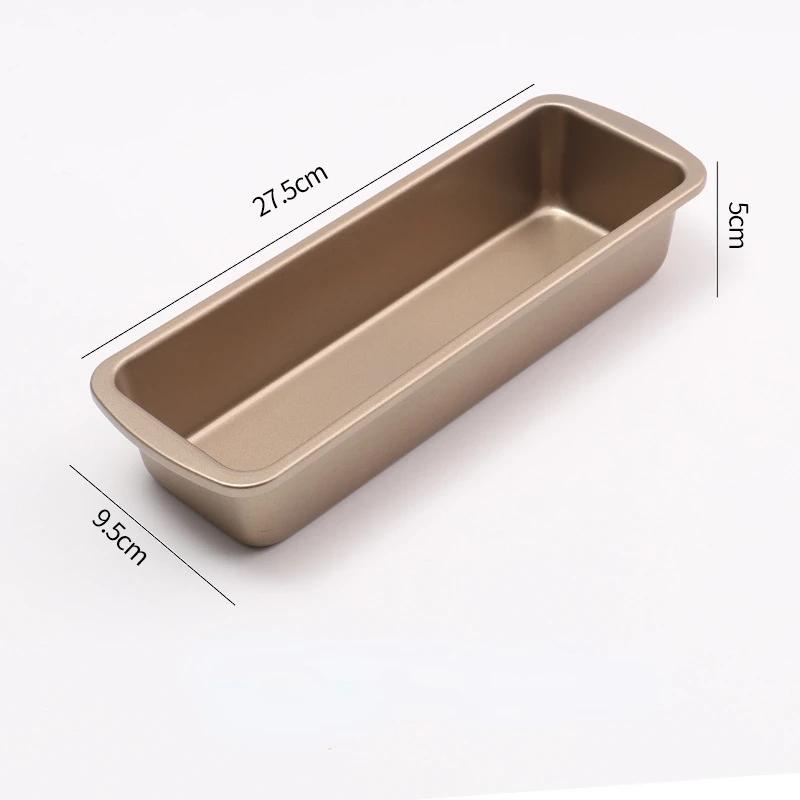 Premium Non Stick Rectangular Toast Tin Bread Baking Pan Heavy Steel Gold Cake Mold for Commercial Home Kitchen