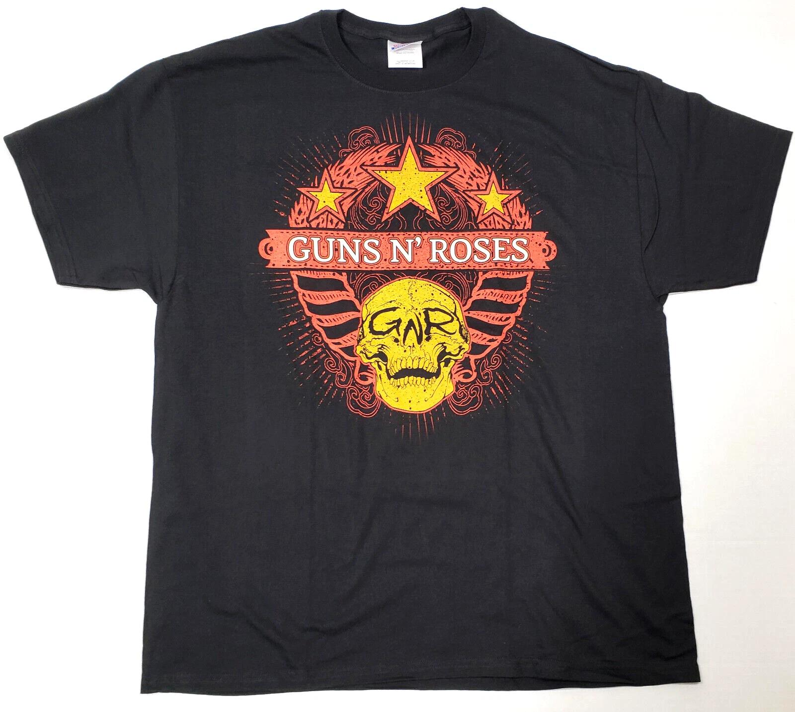 GUNS N  ROSES T-shirt Licensed 2sided Tee Men s XL Black New S