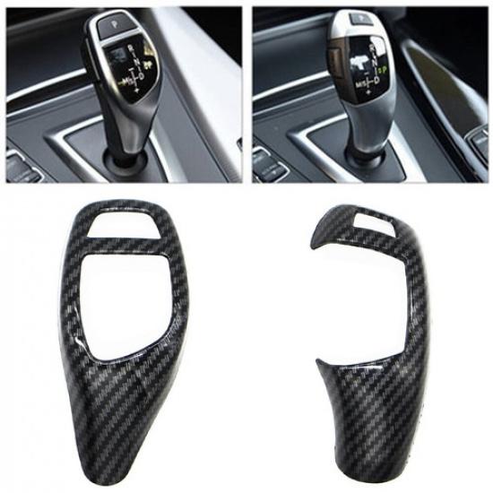 1Pc Car Gear Shift Panel Frame Gear Knob Cover Head Trim for BMW F30 F10 F15 F07