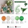 Vintage Coffee Avocado Thickened Latex Balloon Chain Set 40 Inch Digital Green Dinosaur Theme Children'S Birthday