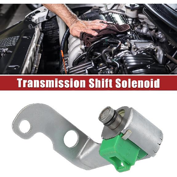ACROPIX Transmission Shift Solenoid Replacement Fit for Toyota Corolla - Pack of 1 Silver Tone Green