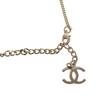 Chanel ABG722B22896 Necklace Champagne Gold Metal/leather Women