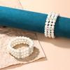 Elastic Multi-layer Bead Bracelet, Women's Exclusive Jewelry, Exquisite and Textured Daily Commuting Bracelet Item.